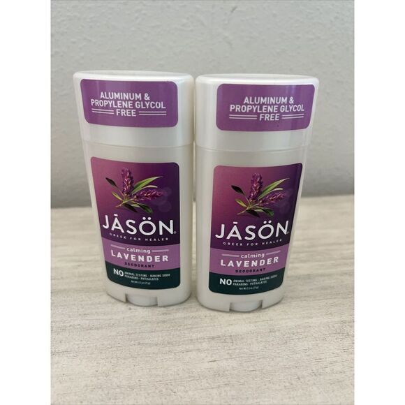 Jason Calming Lavender Deodorant Stick Aluminum/Paraben Free 2.5oz Lot Of 2 - Picture 1 of 3